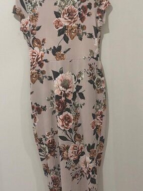 Floral Print High-Low Wrap